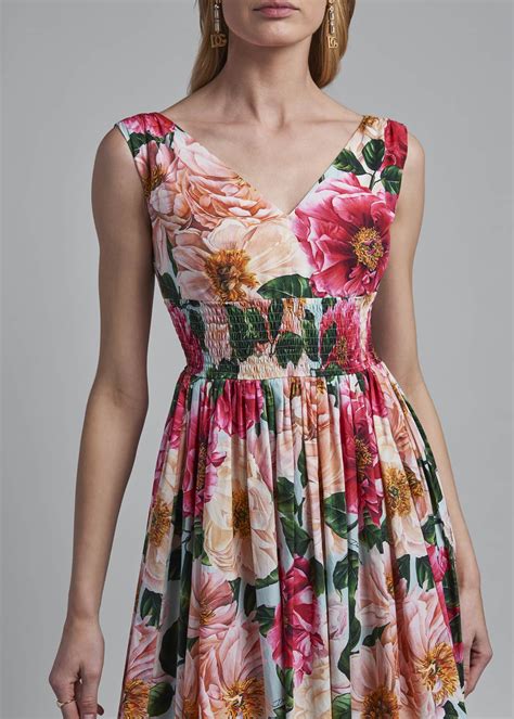 dolce and gabbana floral print dress